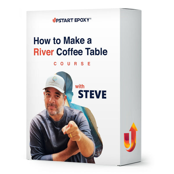 Upstart Epoxy Books & Classes How to Make an Epoxy River Side Coffee Table Course