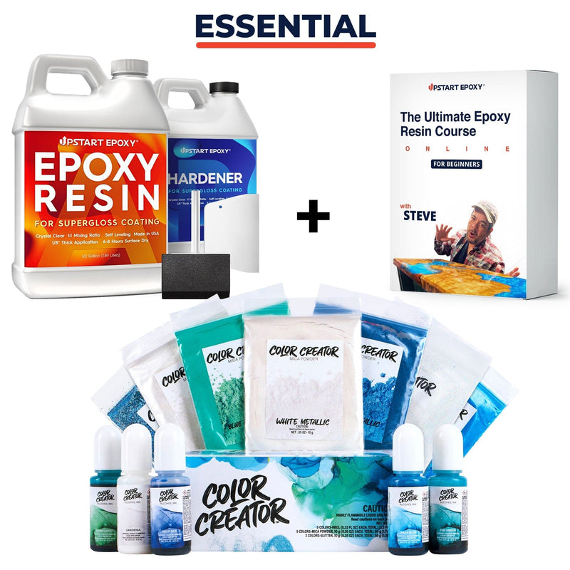 Upstart Epoxy Epoxy Resin Essential Bundle Upstart Epoxy, Colors and Course Bundles