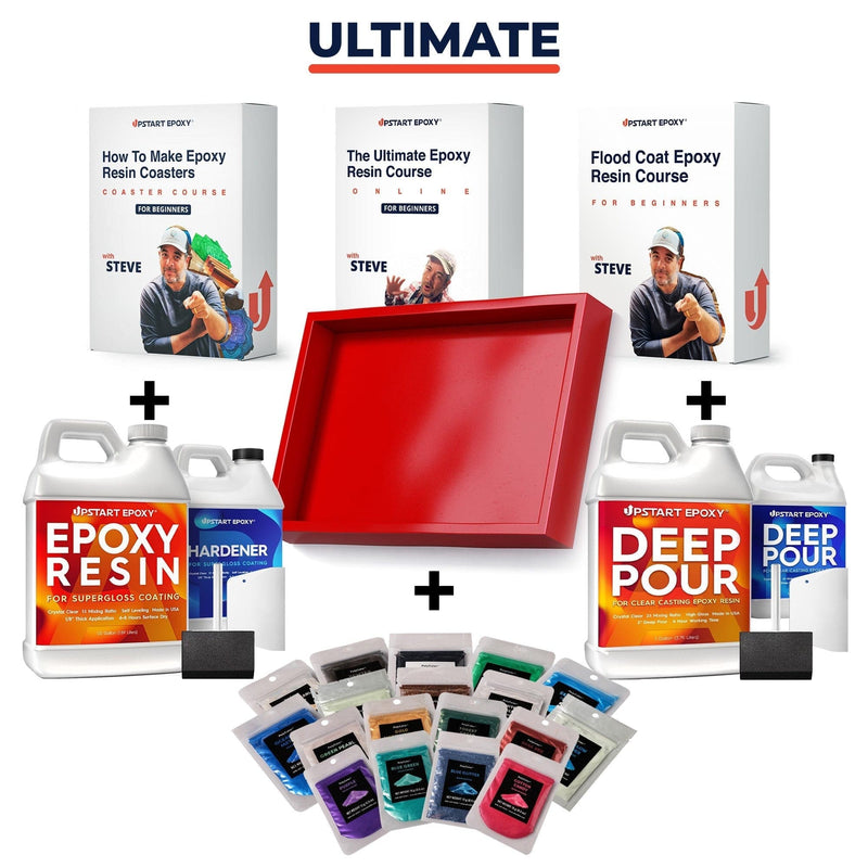 Upstart Epoxy Epoxy Resin Ultimate Bundle Upstart Epoxy, Colors and Course Bundles