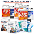 Upstart Epoxy Resin Kits River Table Kit (Large Option 2) Upstart Epoxy River Table Bundle Kits - Epoxy, Colors & Course