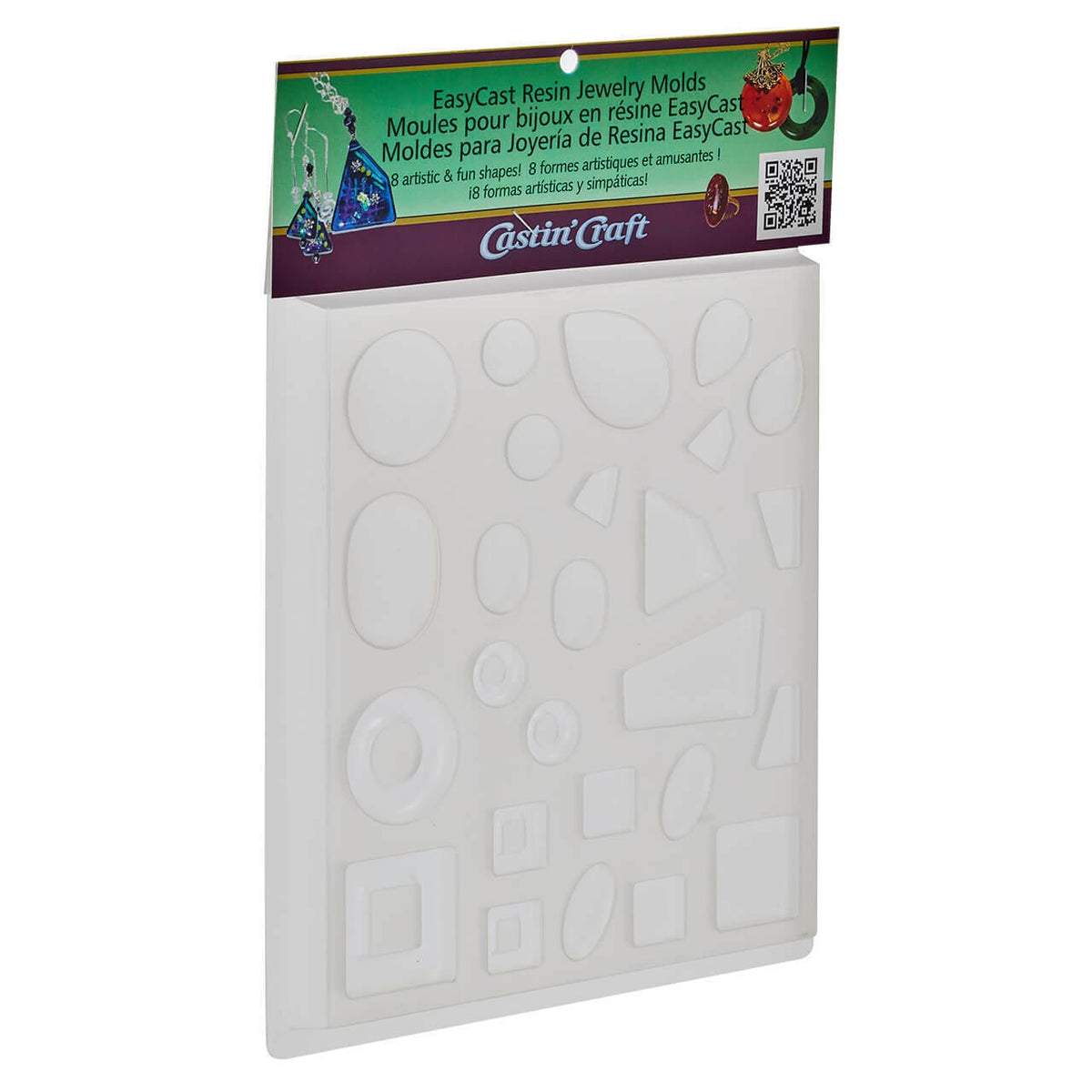 EasyCast Resin Jewelry Molds (8 shapes)