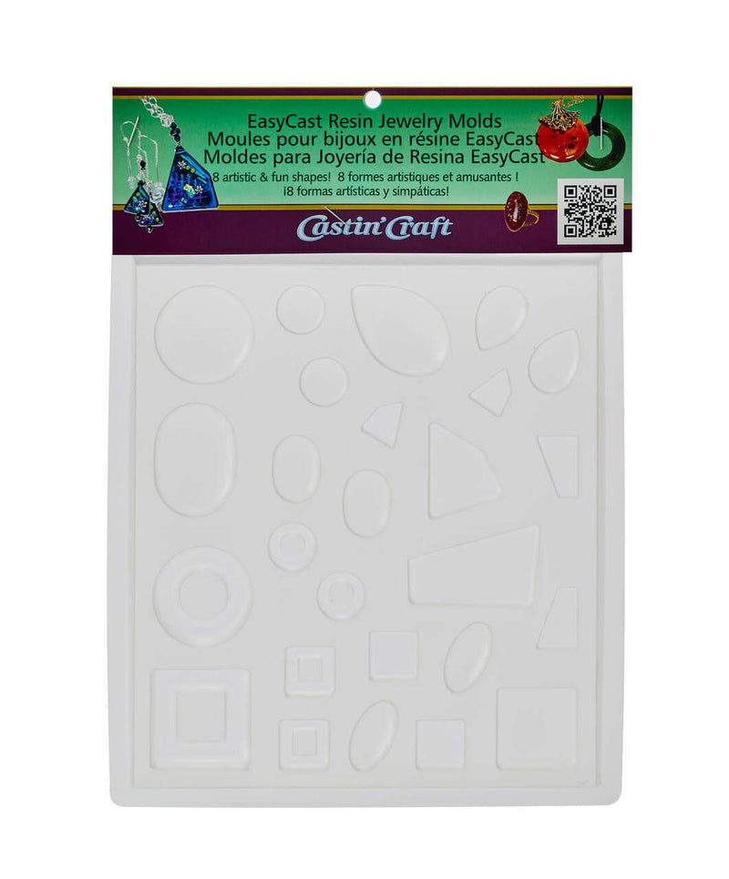 overstock-epoxy EasyCast Resin Jewelry Molds (8 shapes)