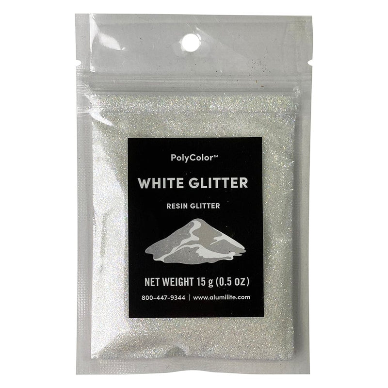 overstock-epoxy White PolyColor Resin Glitter